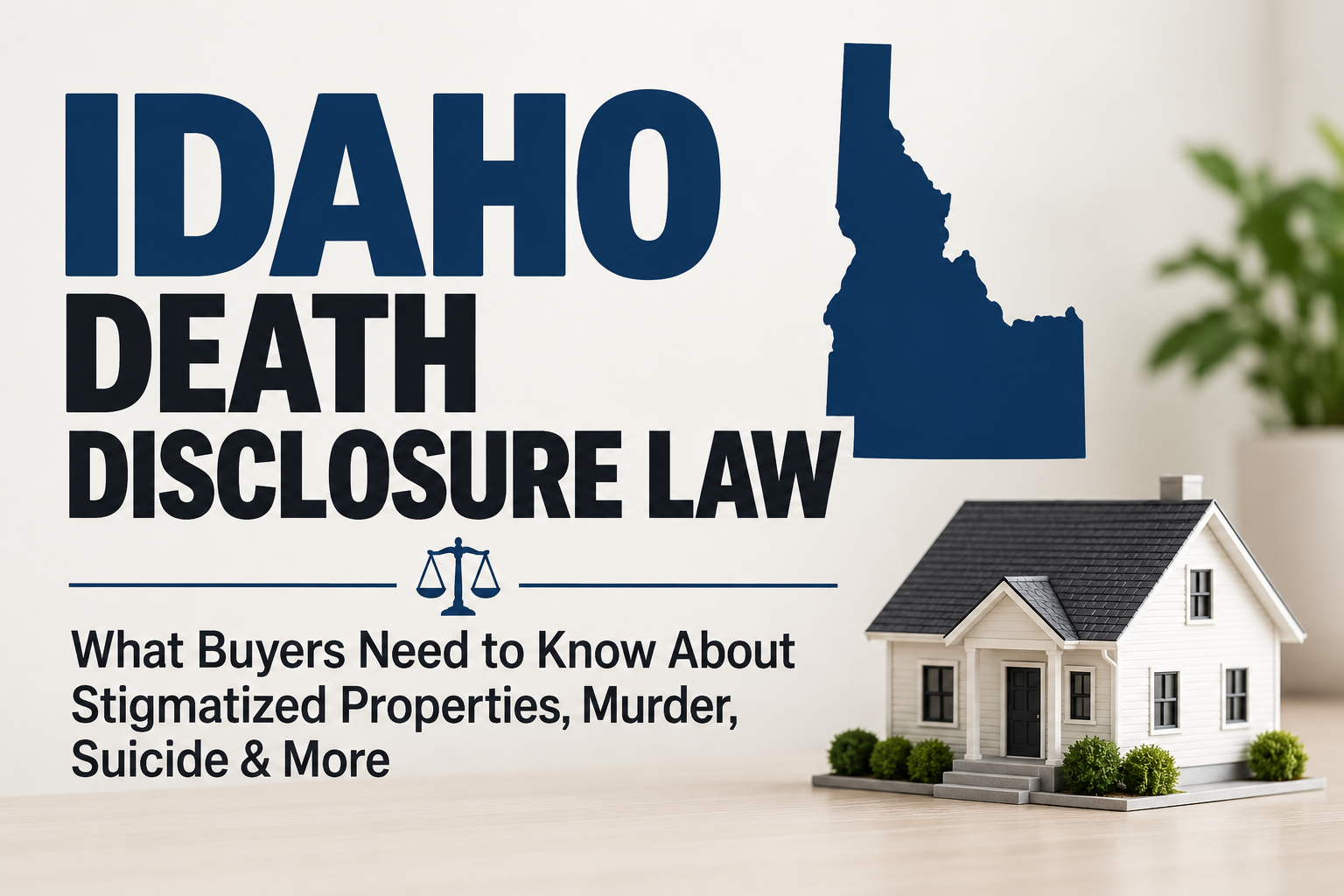 Idaho Death Disclosure Law: Murder, Suicide, Stigmatized Property & What Buyers Should Know